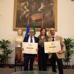 In foto, da sin: Massimo Batani (DG di Conscoop), Margherita Finamore (architetta e project manager del progetto) e architetto Fabrizio Talocci di ATI PROJECT di Pisa, progettisti per conto di Conscoop